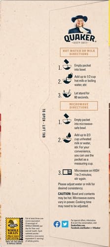 image:imageQuaker Maple Brown Sugar Oatmeal Hot Cereal Instant 303 Oz
