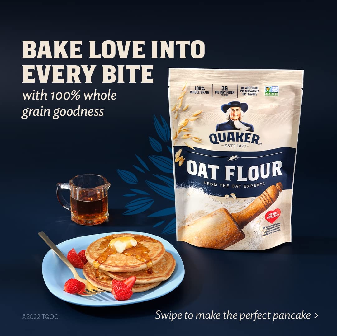 image:imageQuaker Oat Flour Stand Up Pouches 20oz 3 Pack