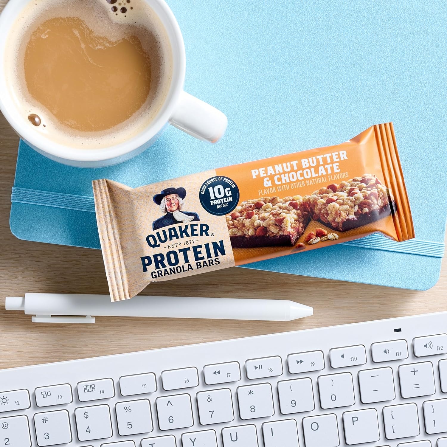image:imageQuaker Protein Granola Bars Variety Pack 141 oz Bars 20 Pack 10g Protein