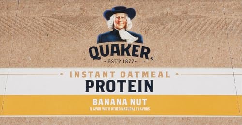 image:imageQuaker Protein Instant Oatmeal Banana Nut 129 Oz 6 Count Pack of 1129 Ounce Pack of 12