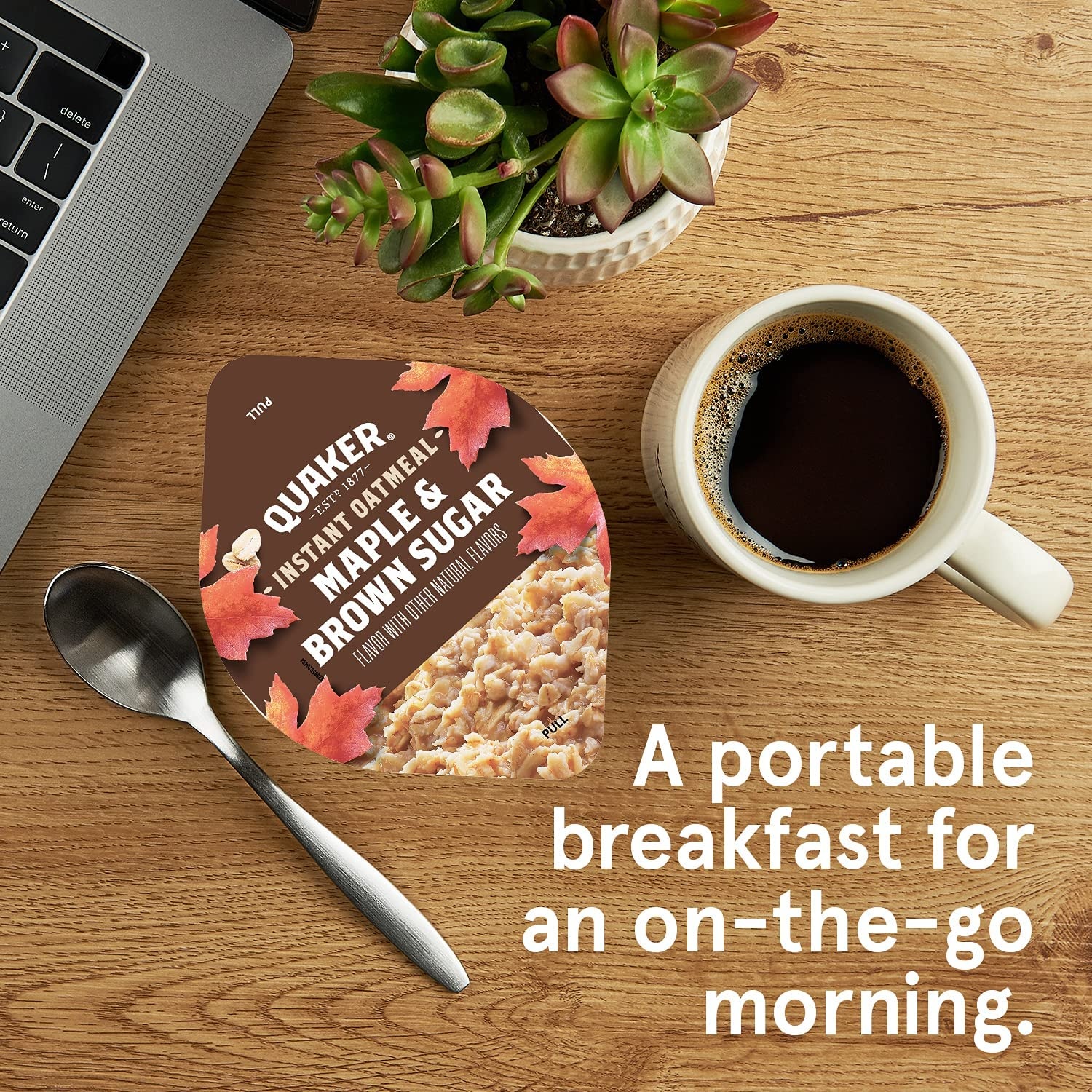 image:imageQuaker Protein Instant Oatmeal Express Cups Cranberry Almond 10g Protein 218 Ounce Pack of 12Maple Brown Sugar