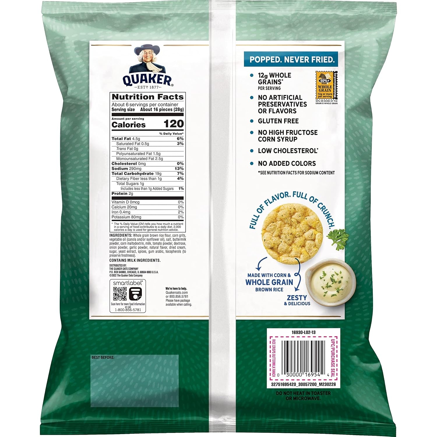 image:imageQuaker Rice Buttermilk Ranch 606 Oz
