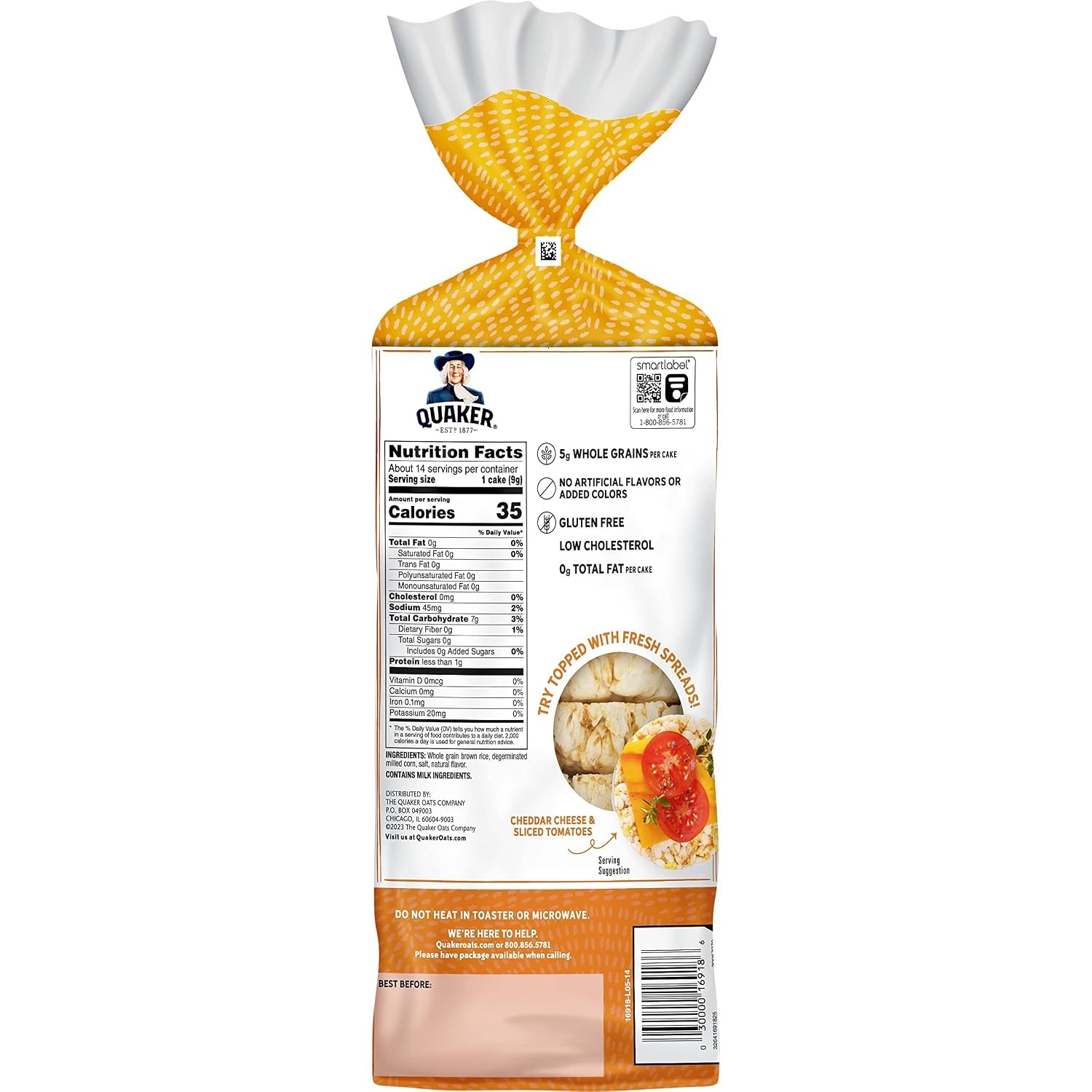image:imageQuaker Rice Cakes Chocolate Crunch 723 ozButter