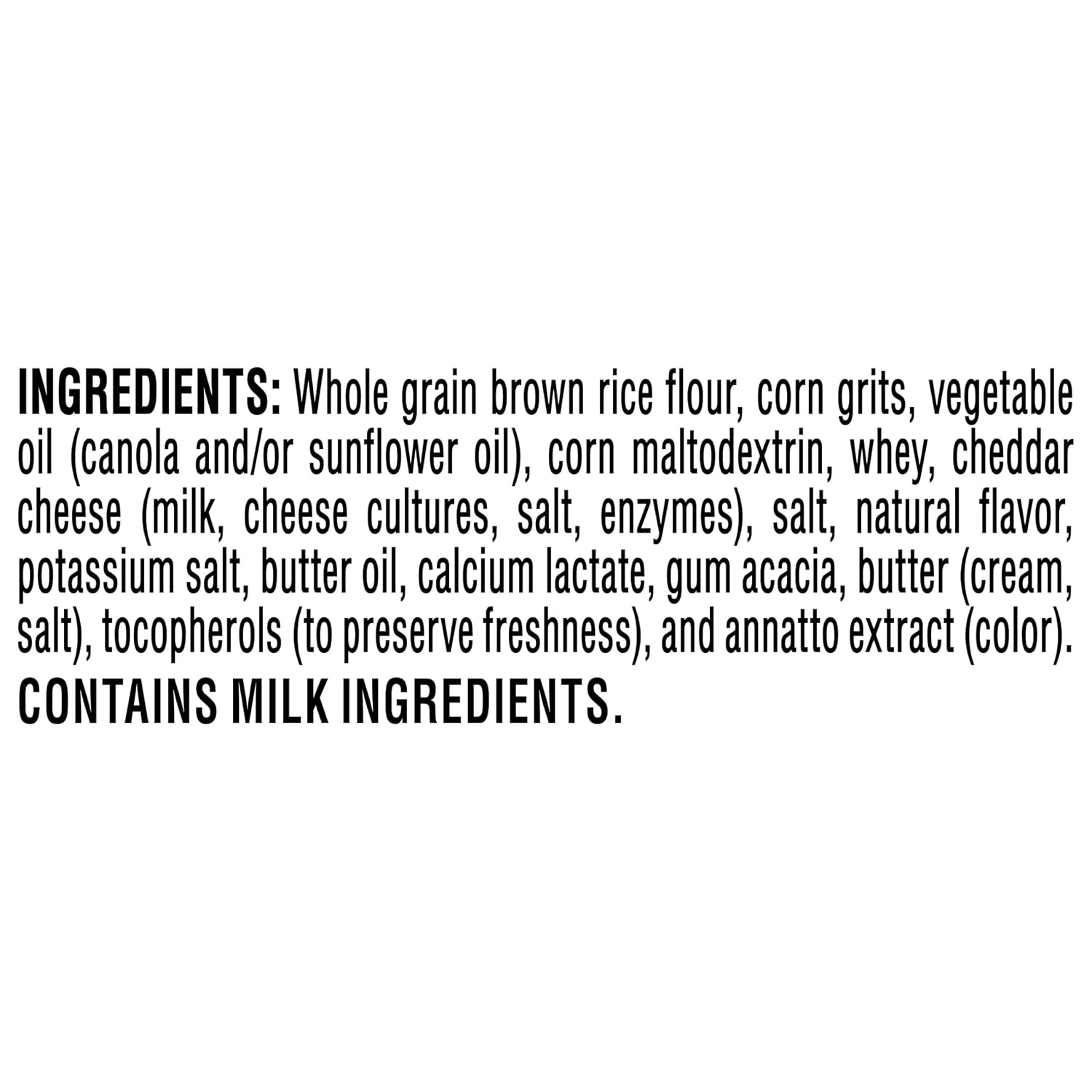 image:imageQuaker Rice Crisps Gluten Free 4 Flavor Sweet and Savory Variety Mix Single Serve 30 countCheddar Cheese