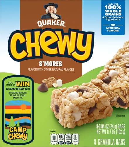 image:imageQuaker SMores Granola Bars 084 Oz 8 Ct