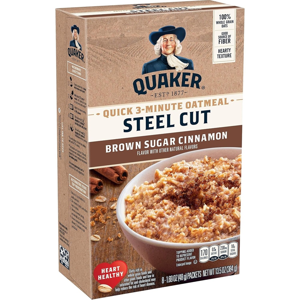 image:imageQuaker Instant Oatmeal Gluten Free Maple amp Brown Sugar Breakfast Cereal 121 Oz Pack of 6Brown Sugar Cinnamon