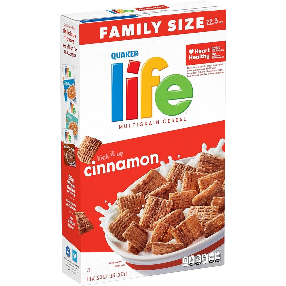 image:imageQuaker Life Original Cereal 223OZ BoxLife Cinnamon