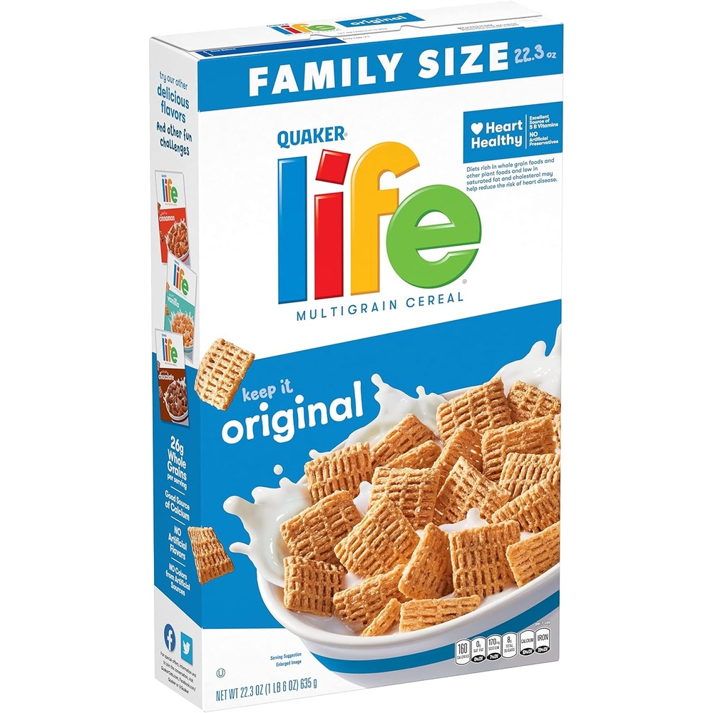 image:imageQuaker Life Original Cereal 223OZ BoxLife Original