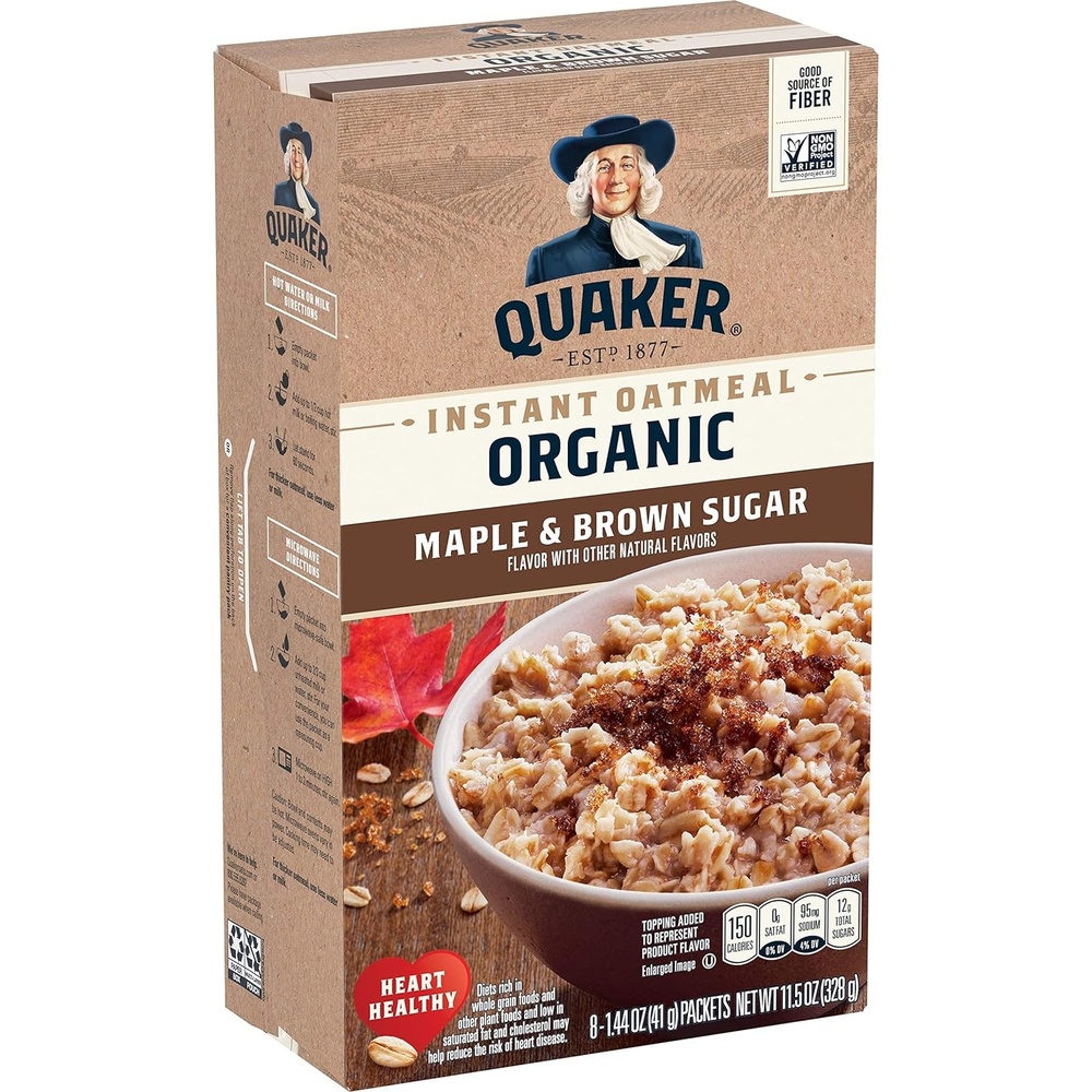 image:imageQuaker Protein Instant Oatmeal Cranberry Almond 12g Protein per Serving Whole Grains No Artificial Flavors No Added Colors 218 oz Packets 6 PackMaple Brown Sugar