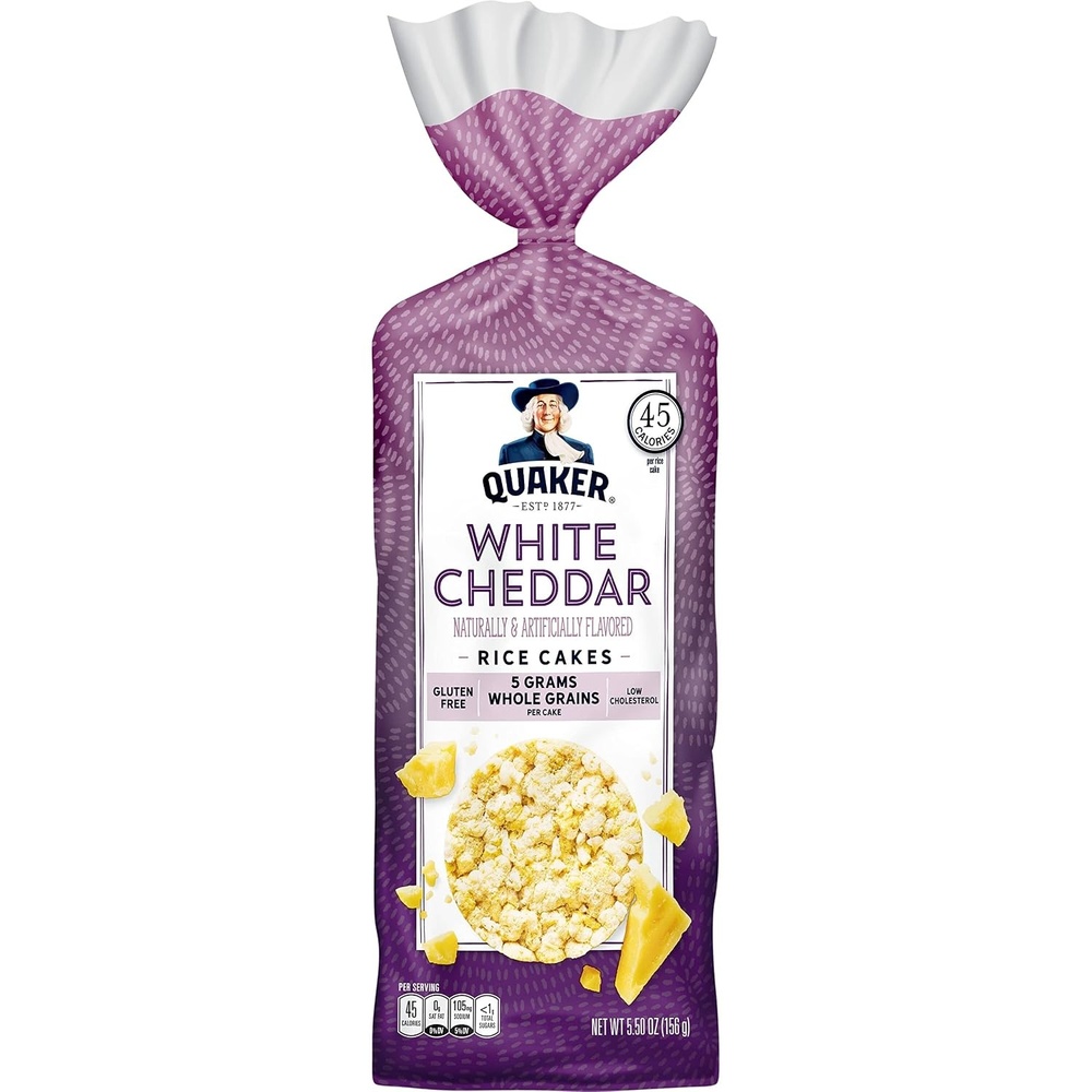 image:imageQuaker Rice Cakes Chocolate Crunch 723 ozWHITE CHEDDAR
