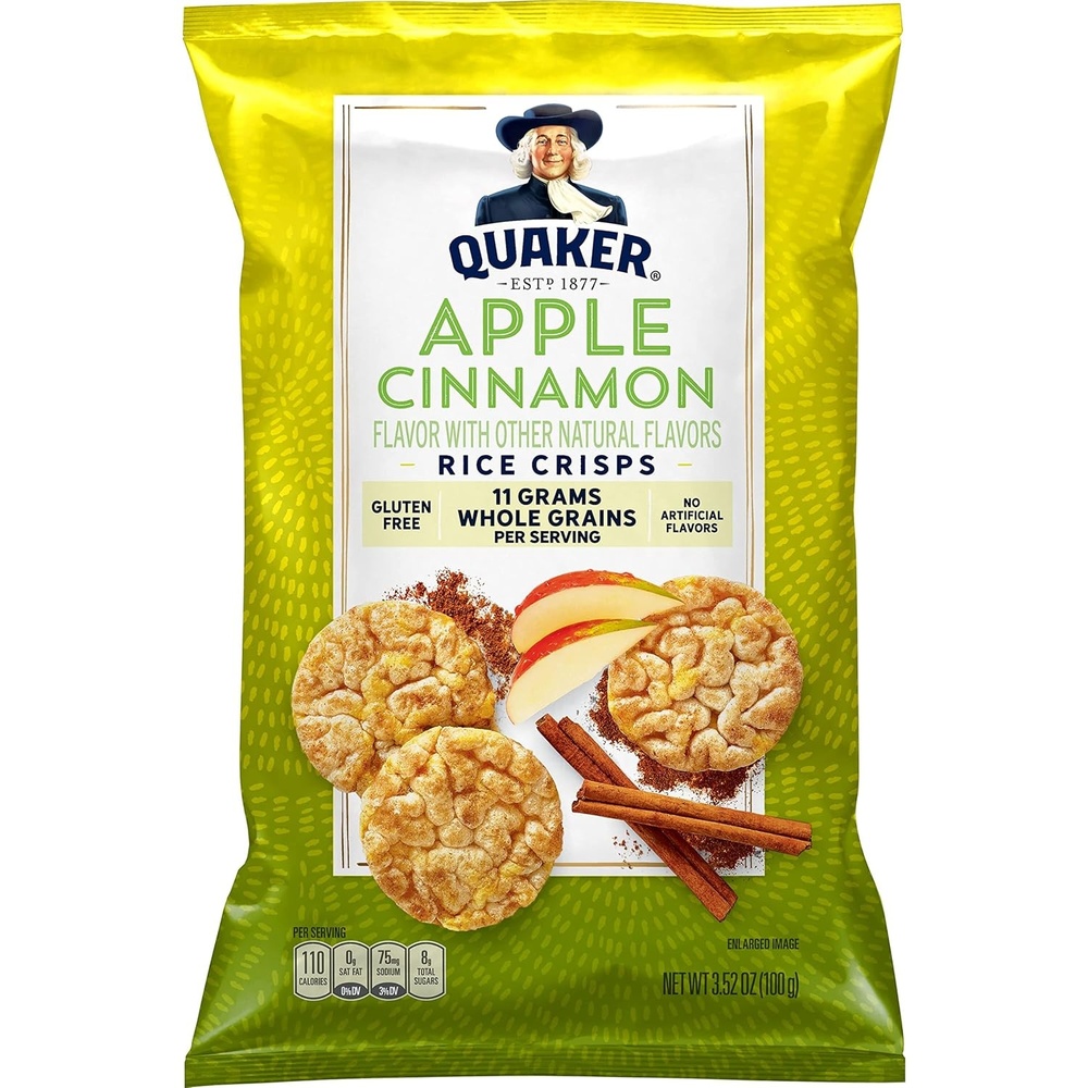 image:imageQuaker Rice Crisps Caramel Corn 704 oz BagApple Cinnamon
