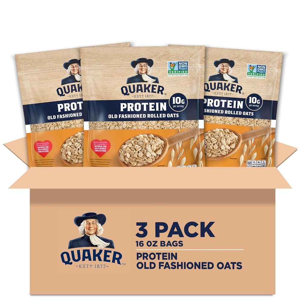image:imageQuaker Steel Cut Oats USDA Organic Non GMO Project Verified 20oz Resealable Bags Pack of 4Protein Old Fashioned Oats