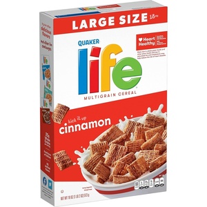 Life Breakfast Cereal, Cinnamon, 18oz Box(Cinnamon)