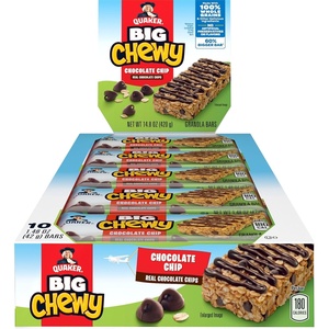 Quaker Chewy Yogurt Bars – Variety Pack 10ct(Big Chewy Chocolate Chip 10ct)