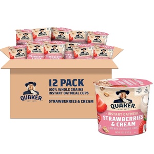 Quaker Express Cups, Strawberry & Cream, 12 Count(Strawberries & Cream Express Cups  12 Count)