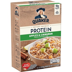 Quaker Instant Oatmeal, USDA Organic, Non-GMO Project Verified, Original, Individual Packets, 8 Count (Pack of 6)(Cinnamon)